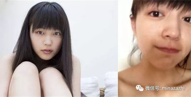 桥本环奈小天使!小松菜奈小编没有找到小松菜奈的素颜照.这个算