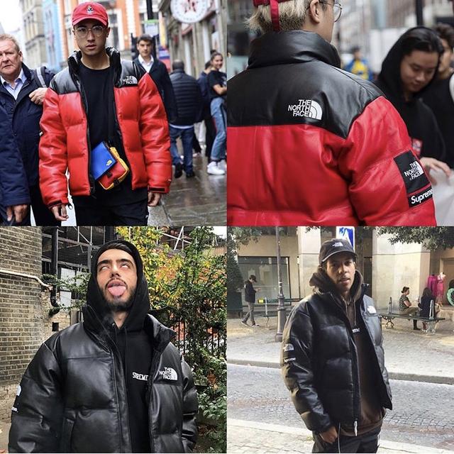 supreme 本周发售现场街拍看得人简直心痒!tnf 联名羽绒服成最大赢家?