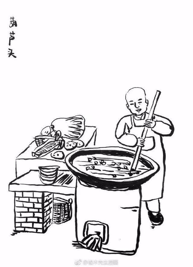 外地网友手绘陕西美食简笔漫画 仿佛回到老西安生活场景