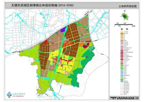 滨湖区胡埭总体规划批前公示 打造滨湖区高端制造业