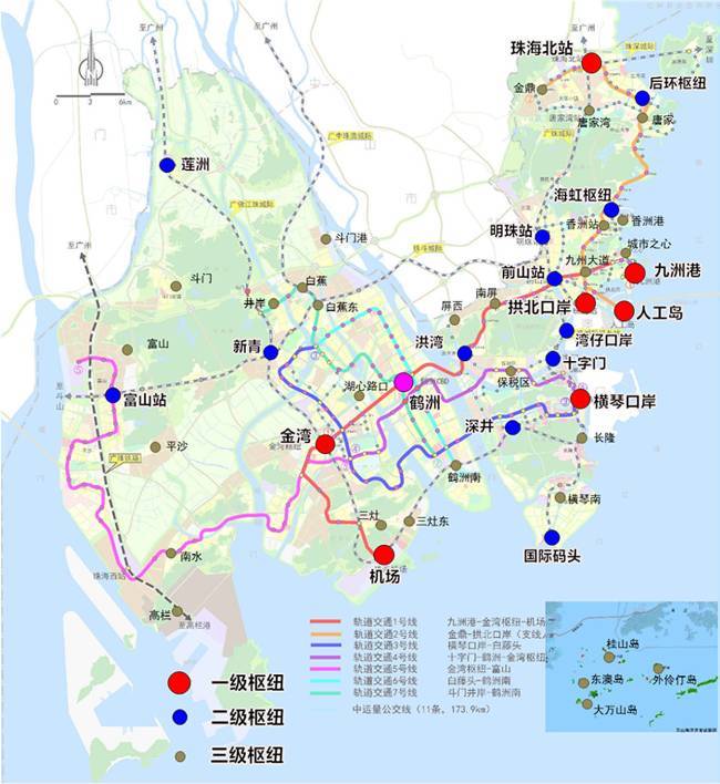 珠海7条地铁线路规划全曝光