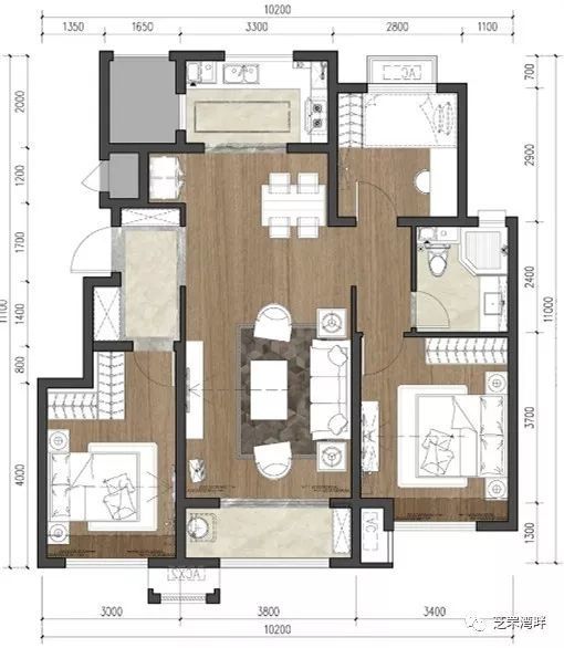 朝阳所城安置房房型图6类户型最大面积120㎡