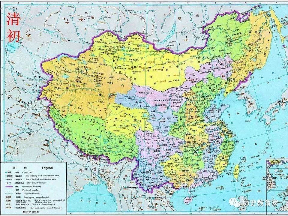 历史知识中国历史朝代版图