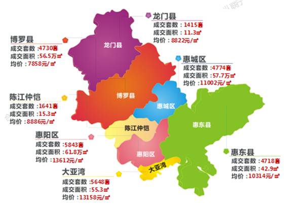 惠州房价地图