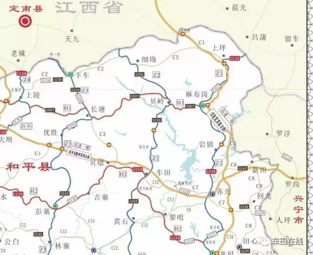 《河源市公路网规划(2013-2030》的省道建设中,其中省道s238(由县道x