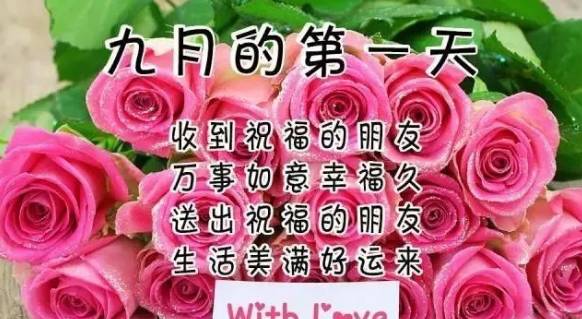 今天是农历九月的第一天,越快打开越好,为9月开一个好头!