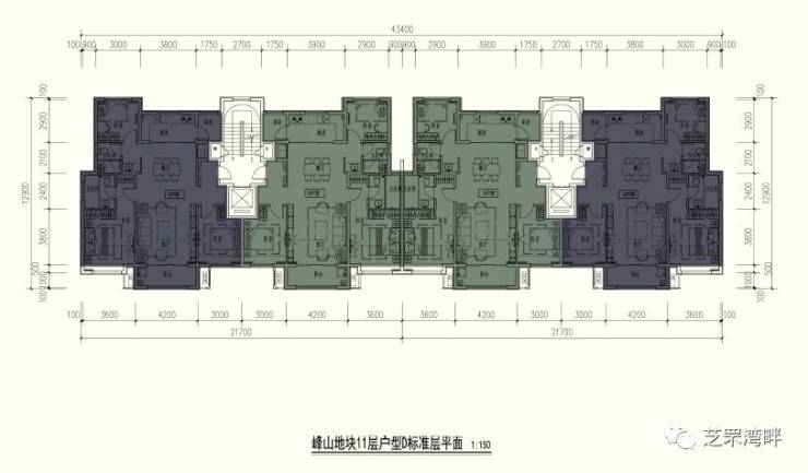 朝阳所城安置房房型图:6类户型最大面积120㎡