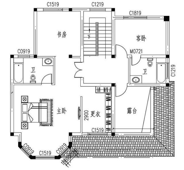 11米8米农村别墅三层答:这款三层砖混的小别墅,开间8米,进深