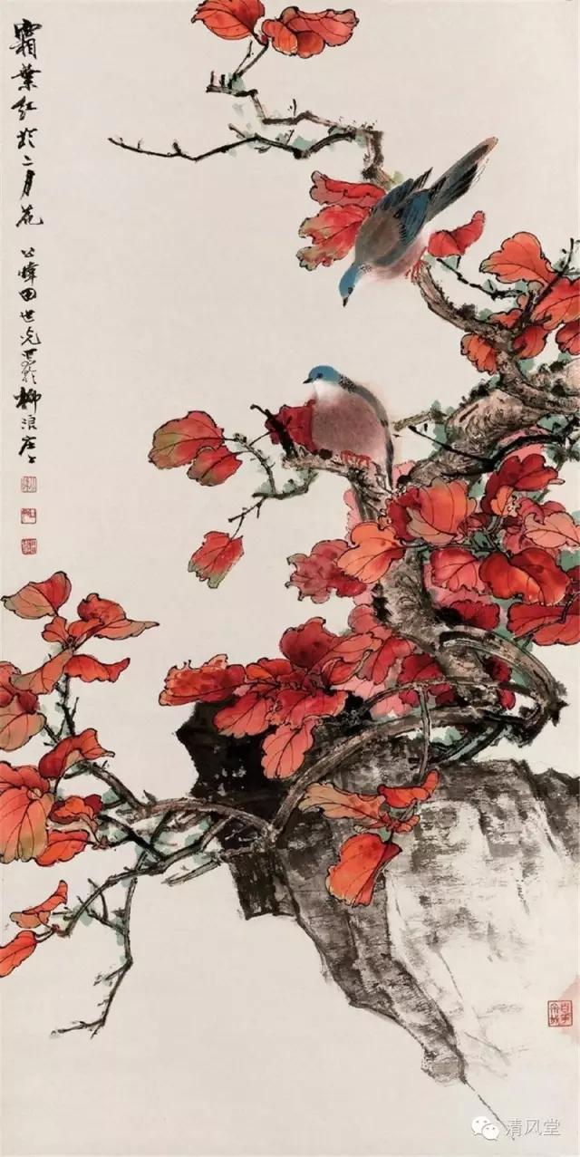 国画精品:闲上山来看野水 忽于画里见青山