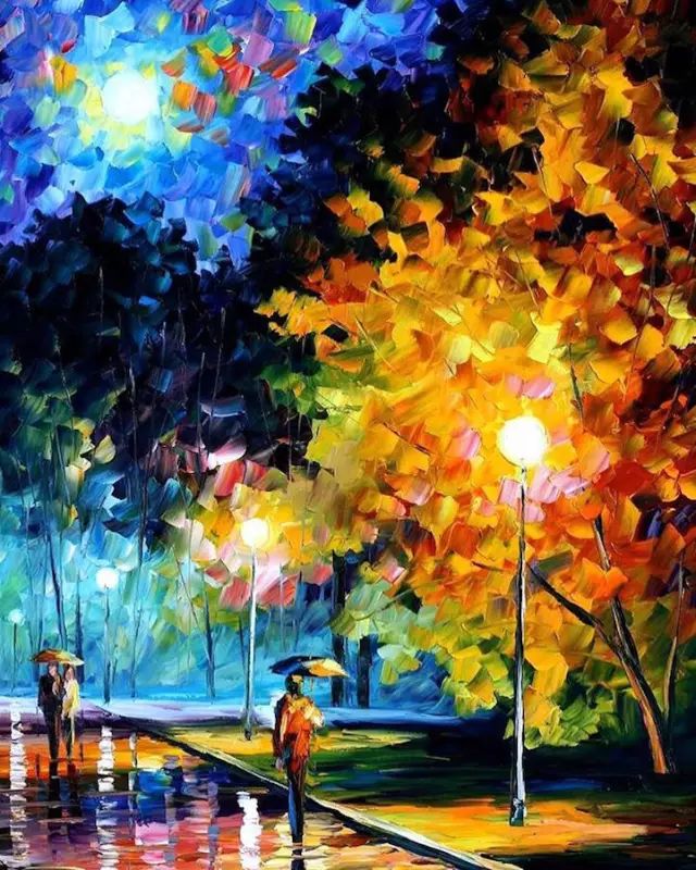 leonid afremov(李奥尼德·阿夫列莫夫,生于白俄东部的维捷布斯克城