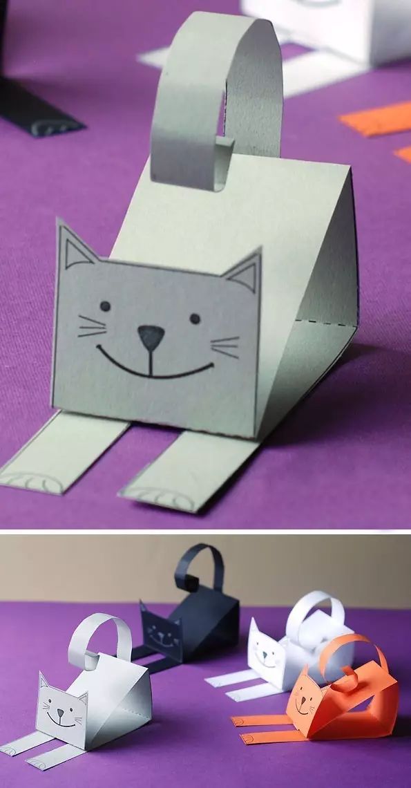 一张纸就能做一只小猫咪?还是立体的?对!没错!而且方法不止一种哦!