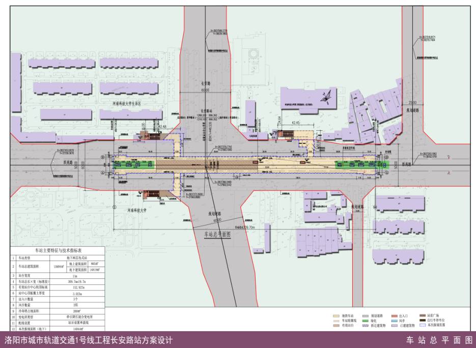 洛阳地铁线最新站点!出入口位置,站台位置,拆迁建筑物