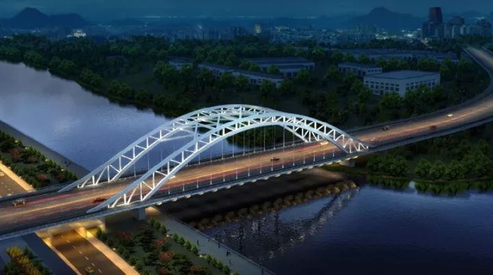 自贡首座钢桁架拱桥将连接汇东新区和东部新城预计明年5月完工