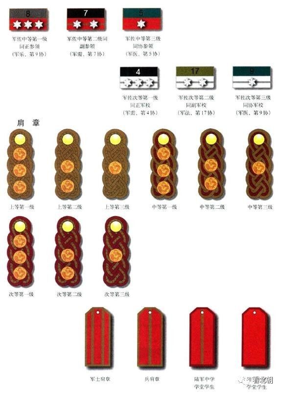 中国近代军衔图集:清末新军,满清禁卫军与北洋陆军