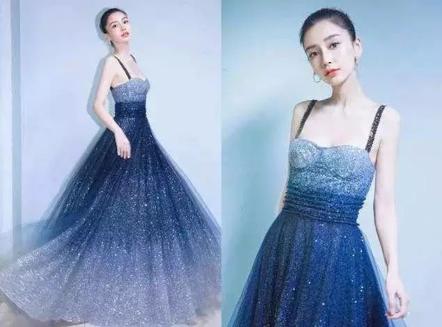 angelababy x dior 星空裙