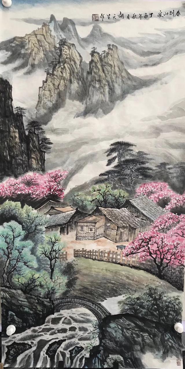 青年画家胡天生山水作品赏析