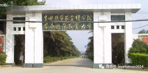 和海南农学院 (图片来源:网络 ) 2007年华南热带农业大学与原海南大学
