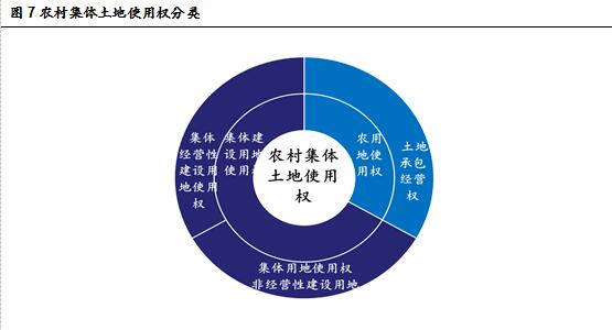 图7农村集体土地使用权分类