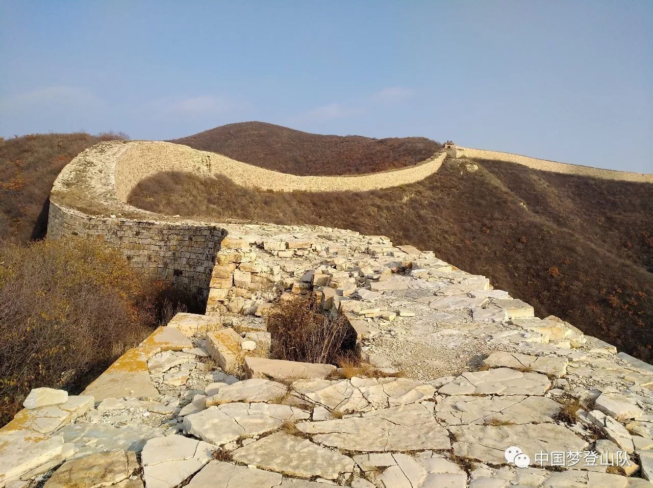 去庙港~大营盘穿越 看精品样板长城 中国梦登山队第一百七十四次登山