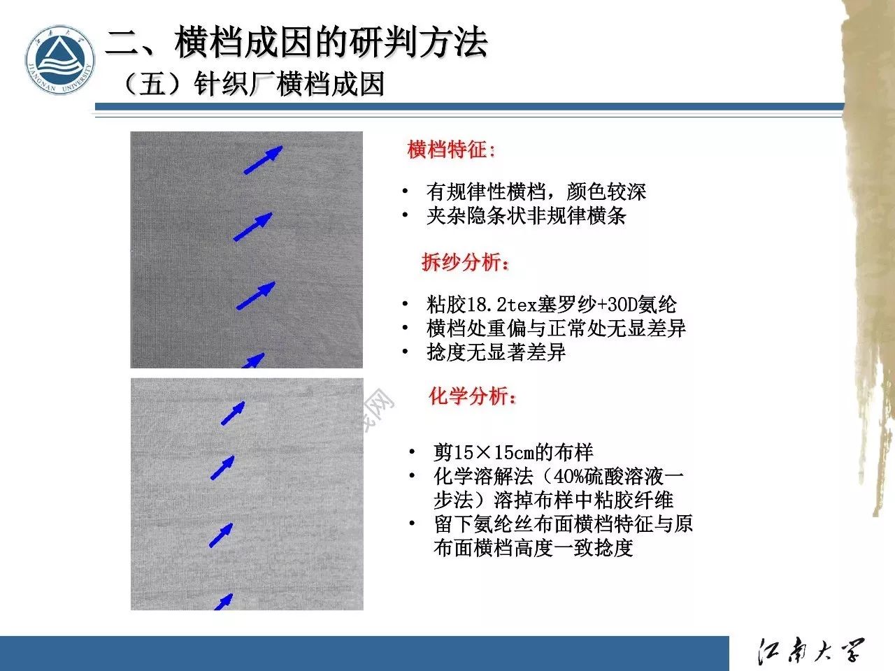 技术▎布面横档疵点的研判方法