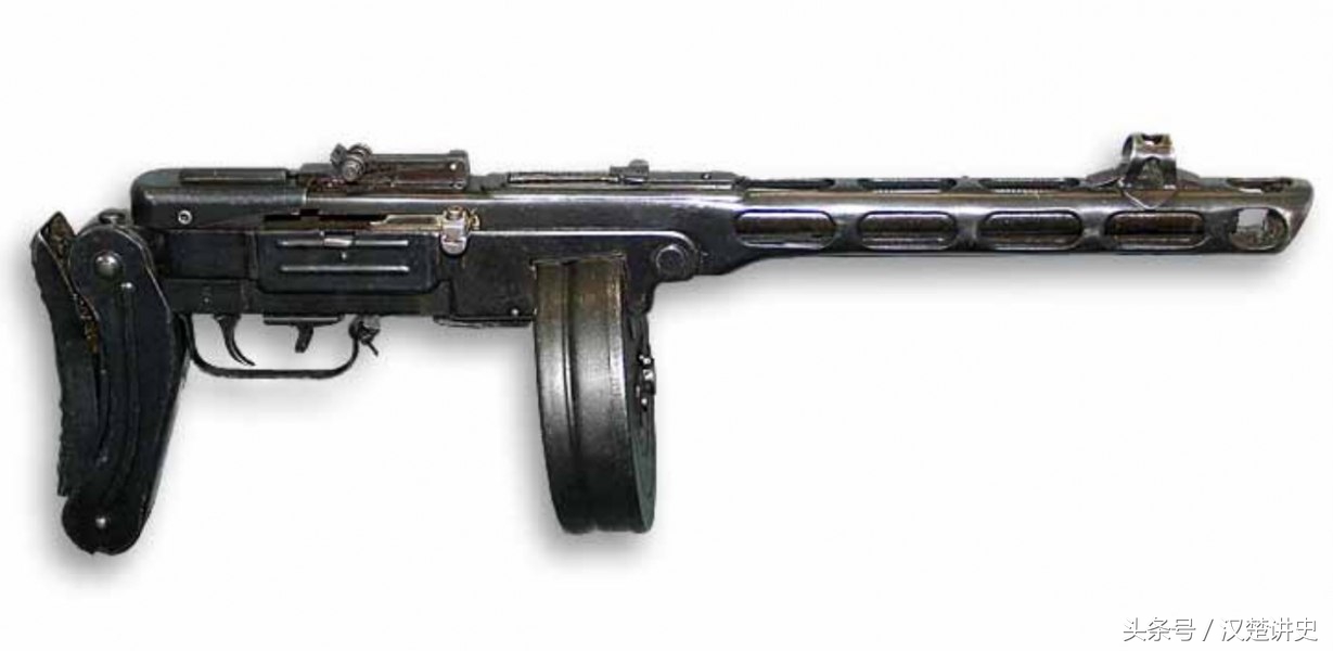 可折叠枪托的苏联冲锋枪ppsh45