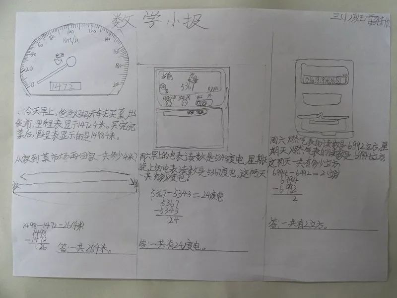 学生联系生活中类似的现象,可以发现生活中类似的表有很多,电表,水表