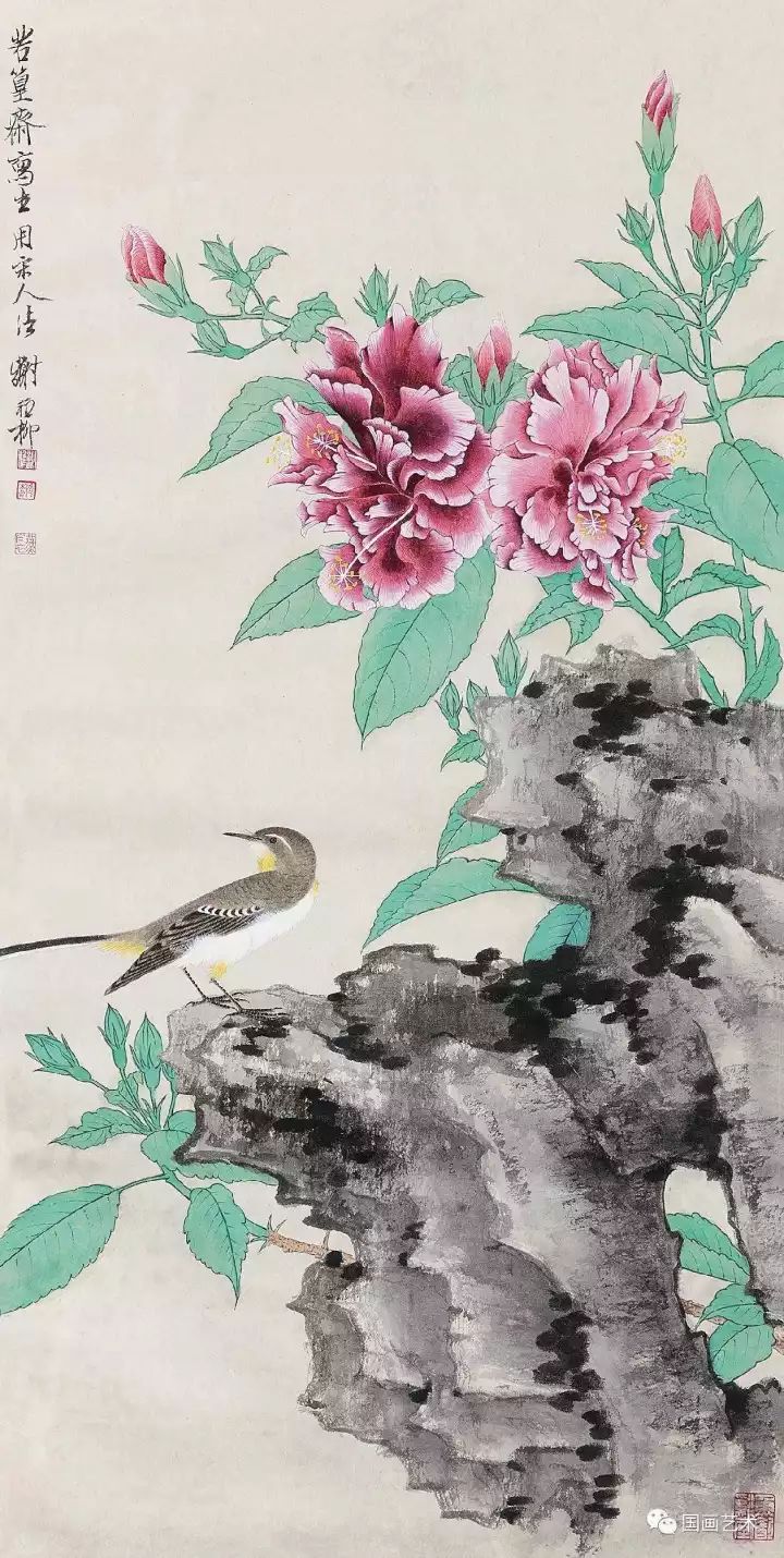 现当代名家:谢稚柳花鸟作品欣赏