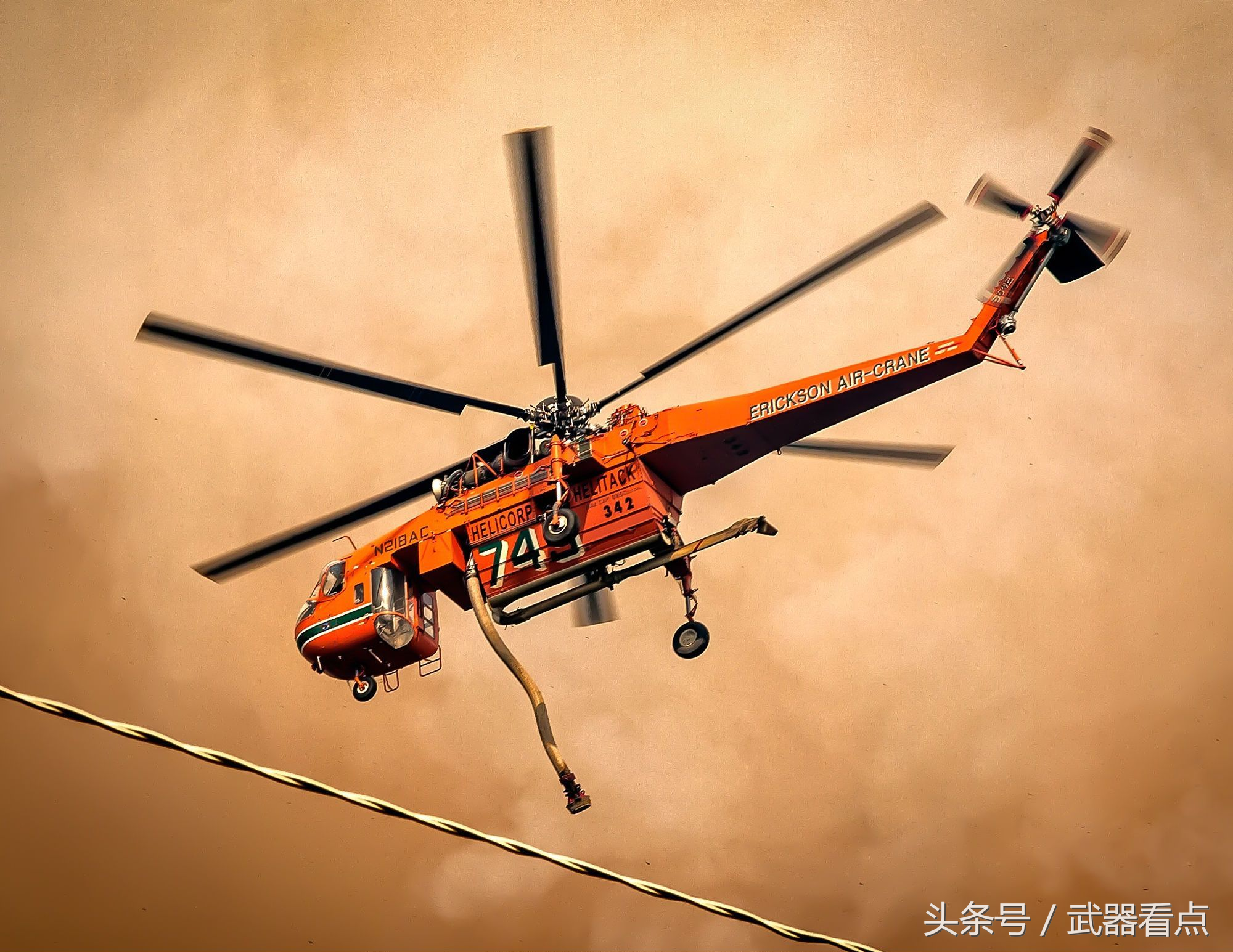 ch-54 空中吊车 系列 直升机——高清相片