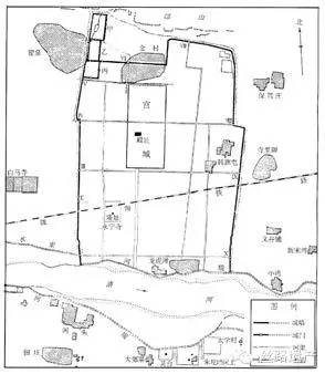 汉魏洛阳城遗址考古平面图