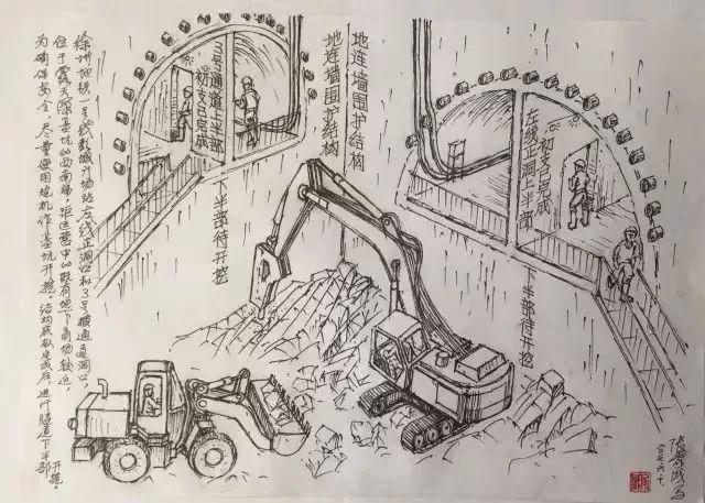 80岁专家手绘隧道施工现场,大国工匠令人钦佩!
