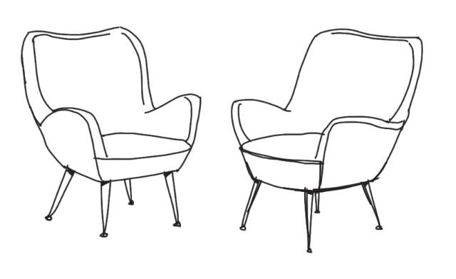 在我们做室内设计中,同一个物体不同角度的表现运用的非常多,例如沙发