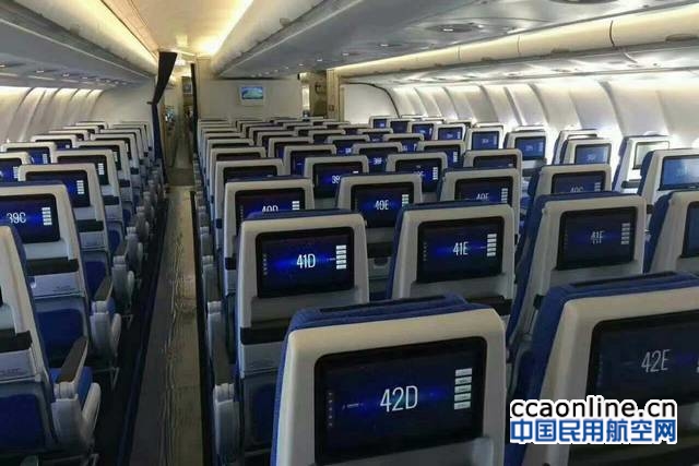 南航新进a330客机提供全新娱乐系统及空中wifi服务