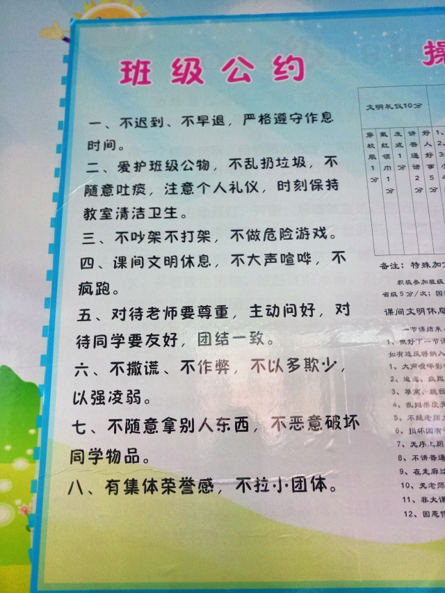 新学堂动态丨我为班级公约打call:见证你是否爱班级的