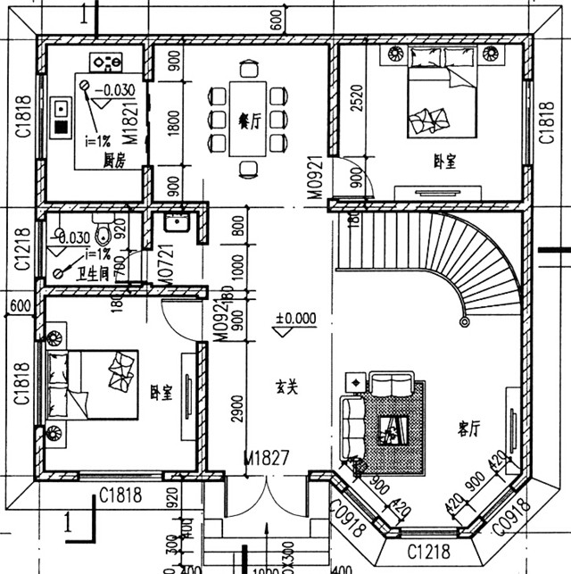 2款-农村20万元二层小楼图(含平面图)喜欢就赶快收藏