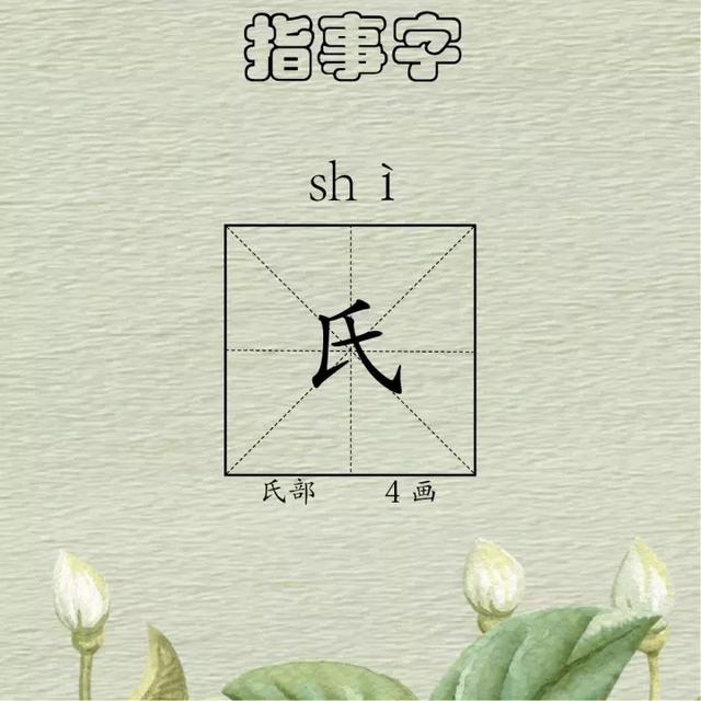 作文领航——每日一字《氏》·指事字