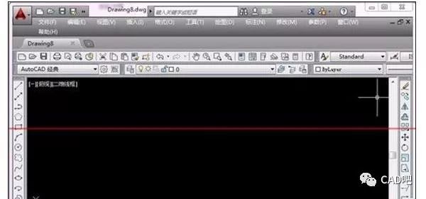 1,打开autocad2014,运行程序后,新建一个文件