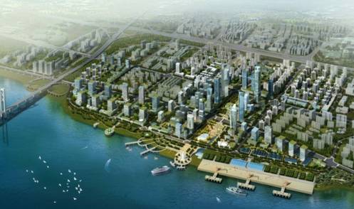 坐拥一线临江景观资源 是汉阳长江滨江大规划 "武汉新港长江城"是省委