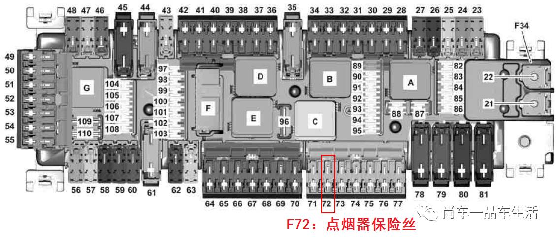 【保险盒】2015款北京奔驰gla200取电说明