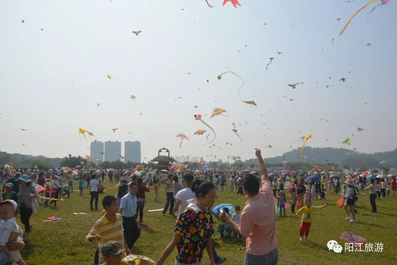 阳江是中国风筝之乡今天这里激情开赛您去了吗