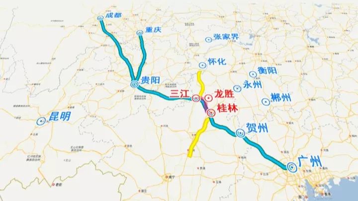 从桂柳和桂梧高速方向来的车辆想走桂三高速去龙胜,三江,湖南,贵州图片