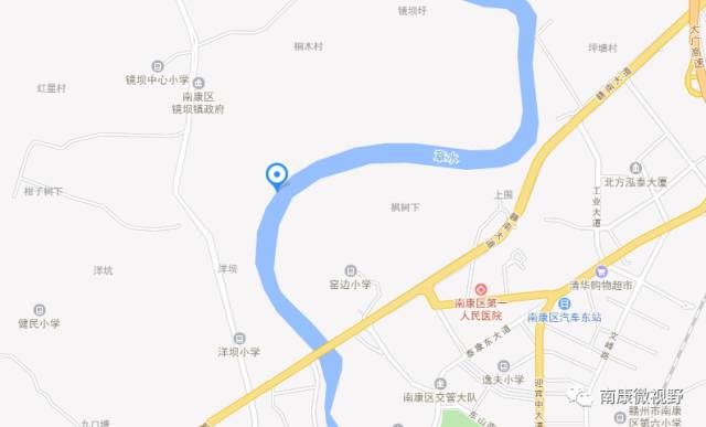 位于南康区东山新区蓬莱路,上跨芙蓉北大道和金赣大道,途径镜坝镇,太