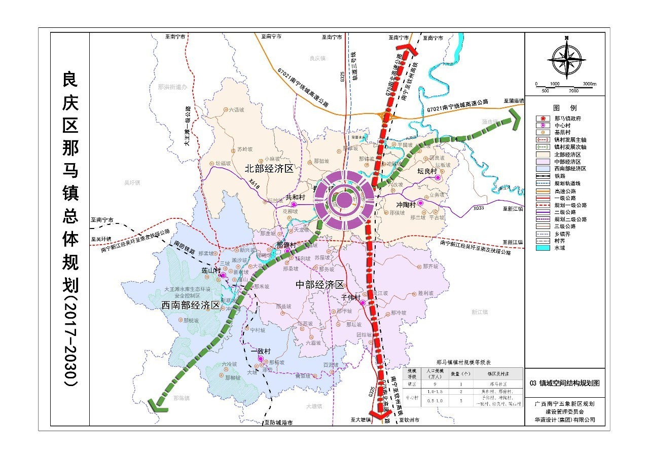 南宁市规划发布《关于良庆那马总体规划(修编)(2017-2030)报送