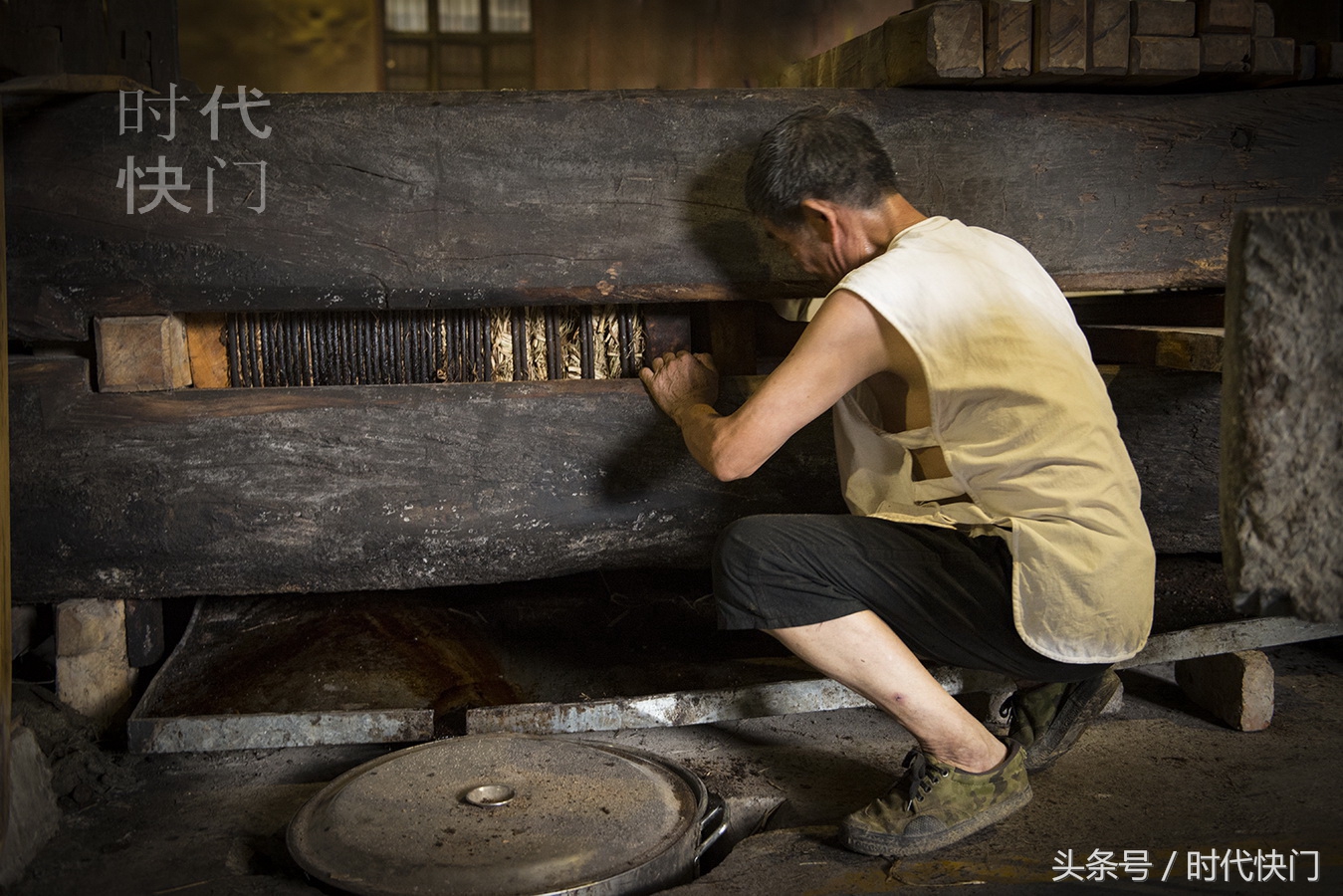 传承千年的古老工艺古徽州木榨榨油纪实