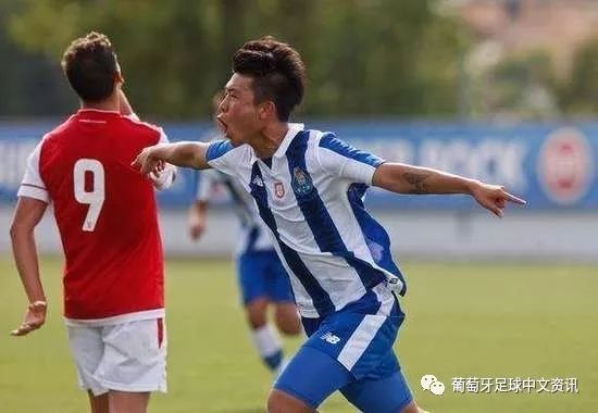 0战胜布鲁日u19,效力波尔图u19的中国小将严鼎皓在比赛下半时替补登场