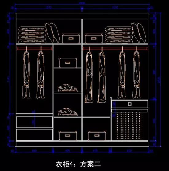 收纳翻倍实用一生的衣柜内部结构设计图