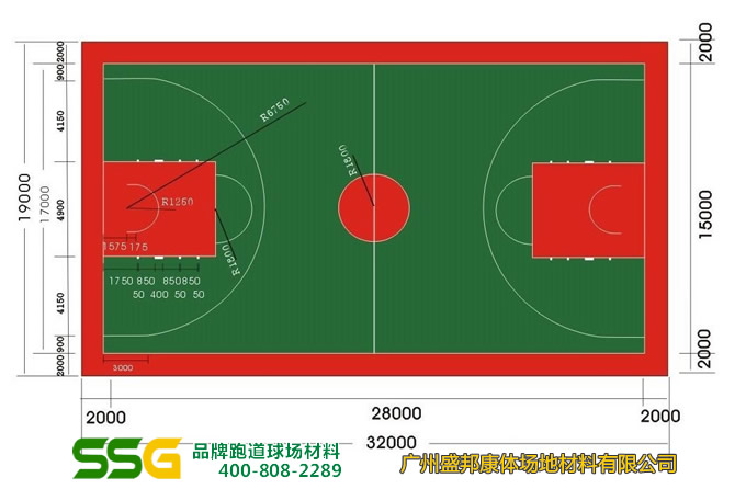 篮球场划线技巧