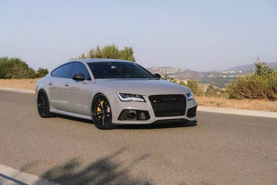 【豪车汇】audi rs7水泥灰 有点喜欢上这个颜色了