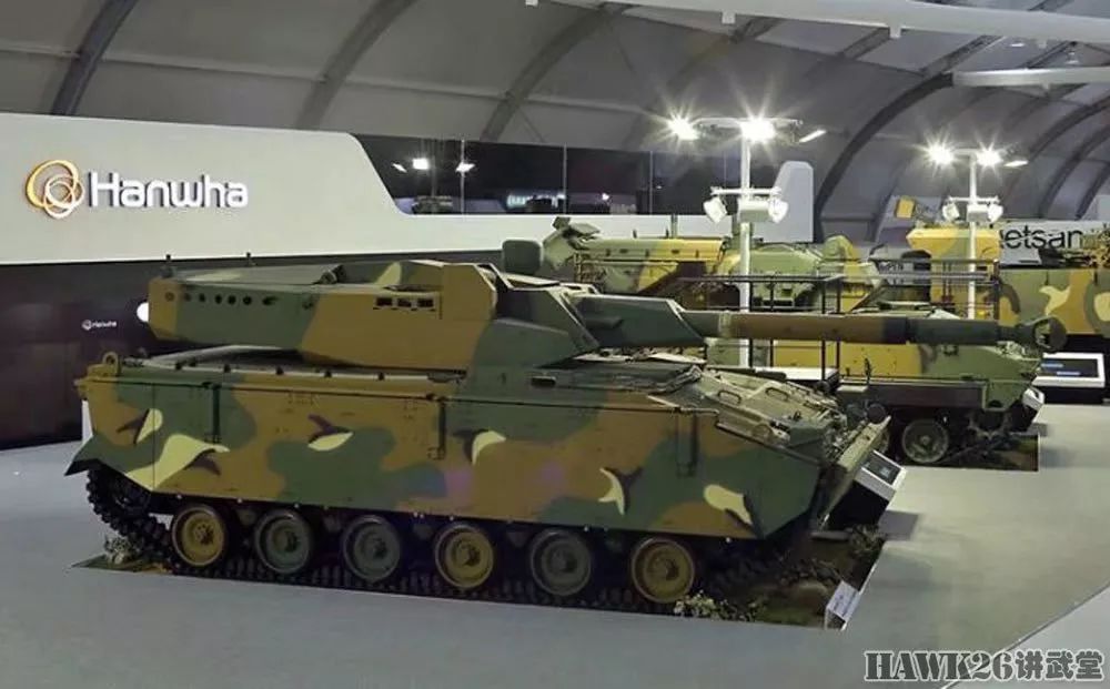 k21-105轻型坦克,采用的是k21步兵战车的底盘.