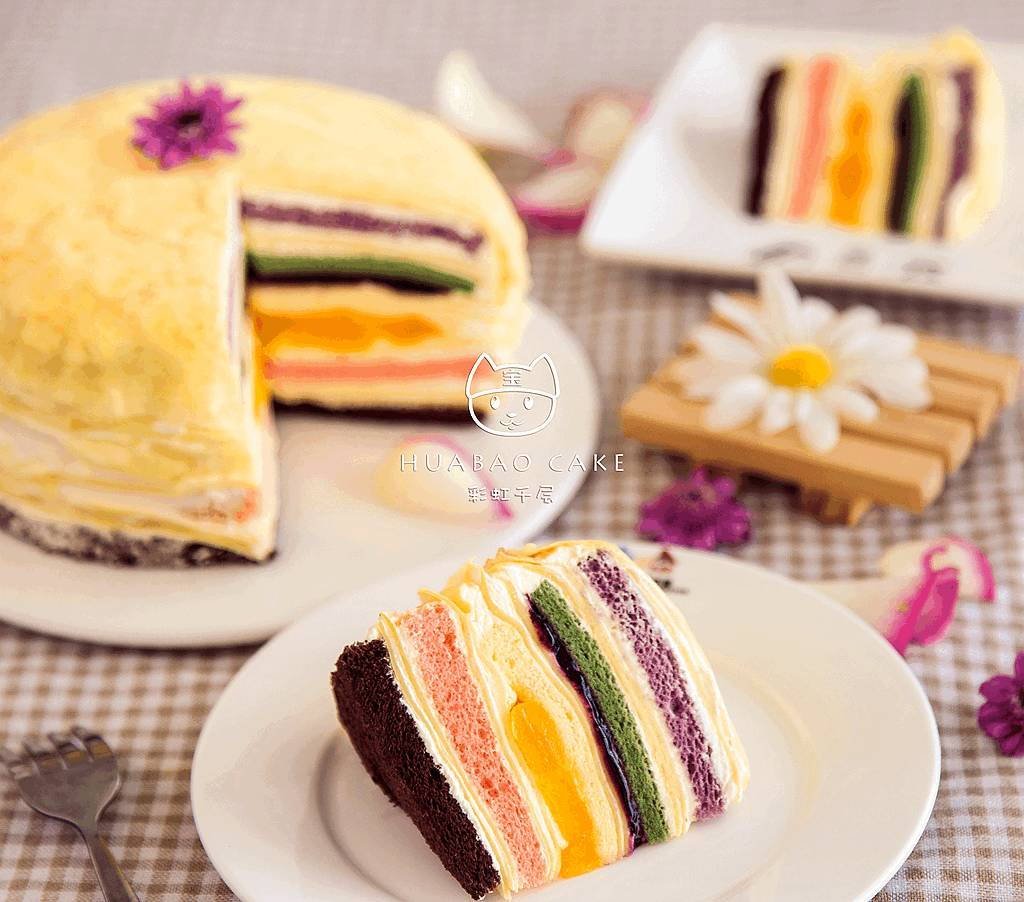 彩虹千層蛋糕竟然在無極七玄宮裡，晚來真的吃不到|食尚玩家