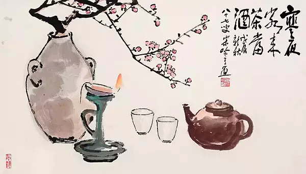 齐白石的茶画:丹青妙手出神入化唯有此翁